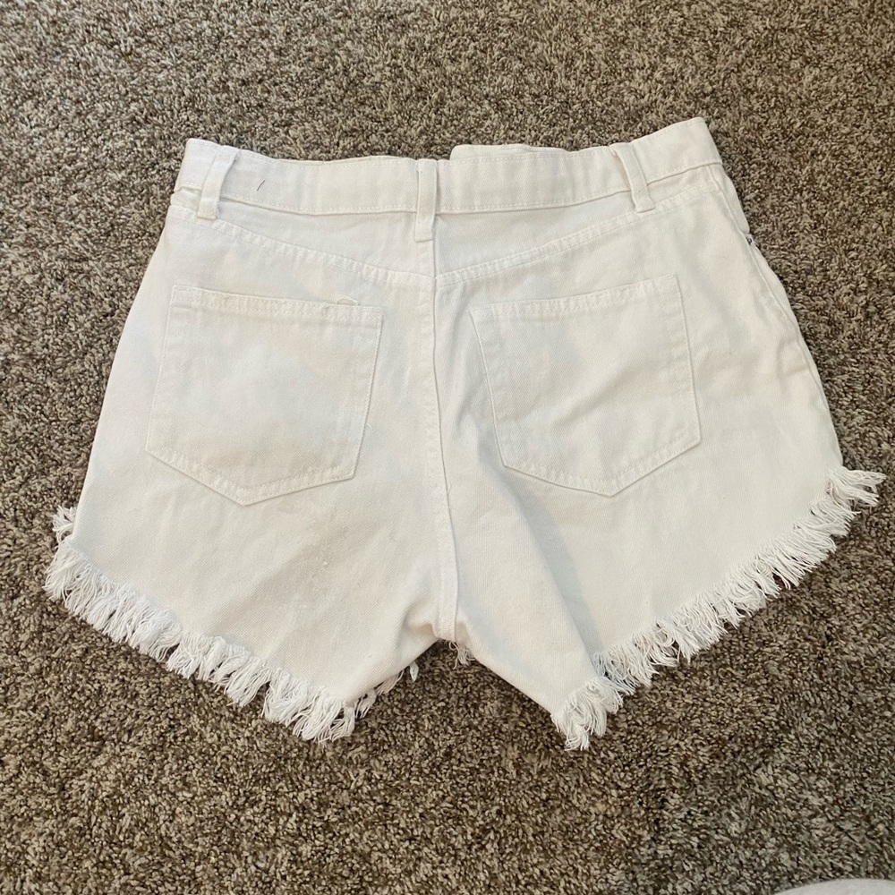 Target white jean shorts